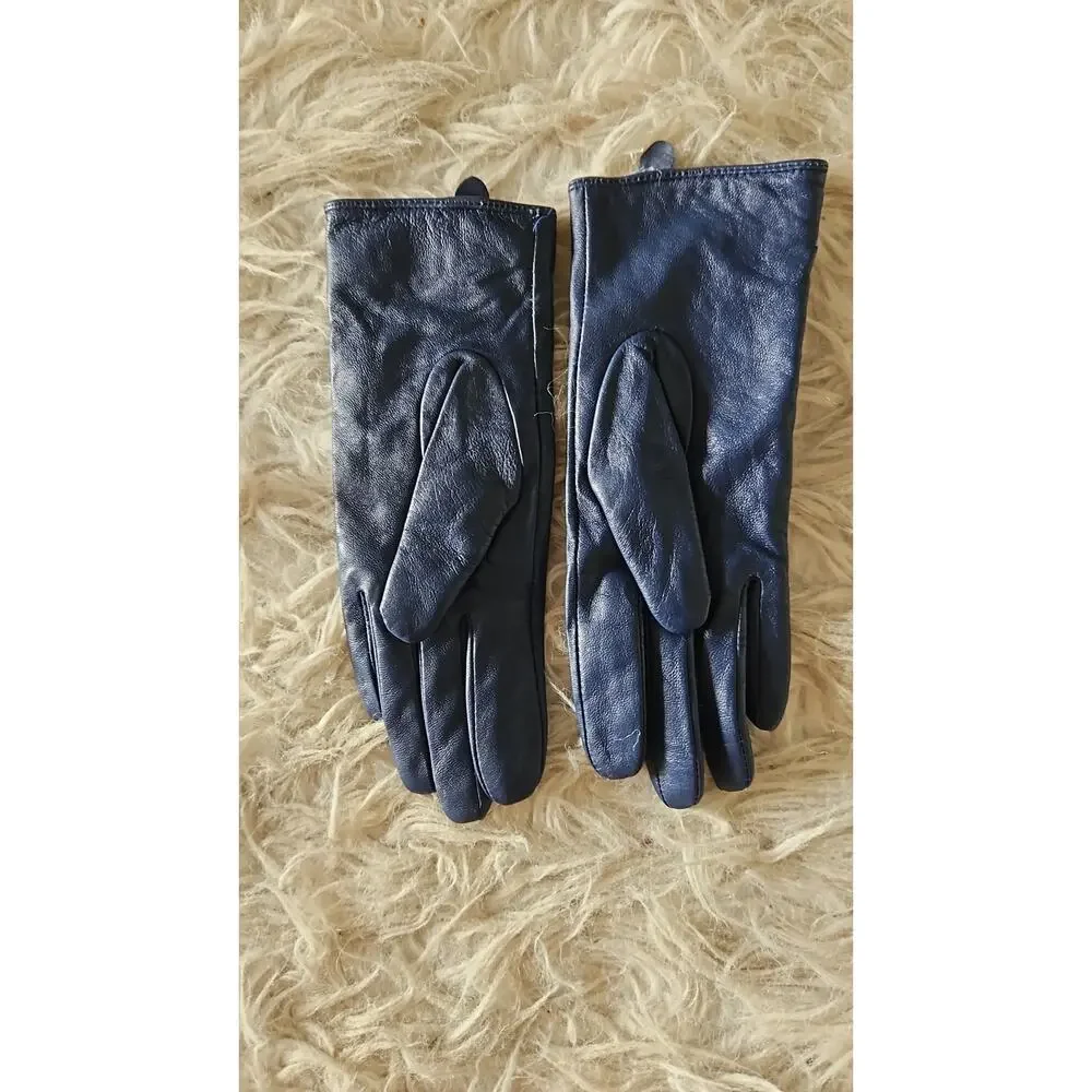 Geniune Leather - Real fur women's gloves - Picture 3 of 5